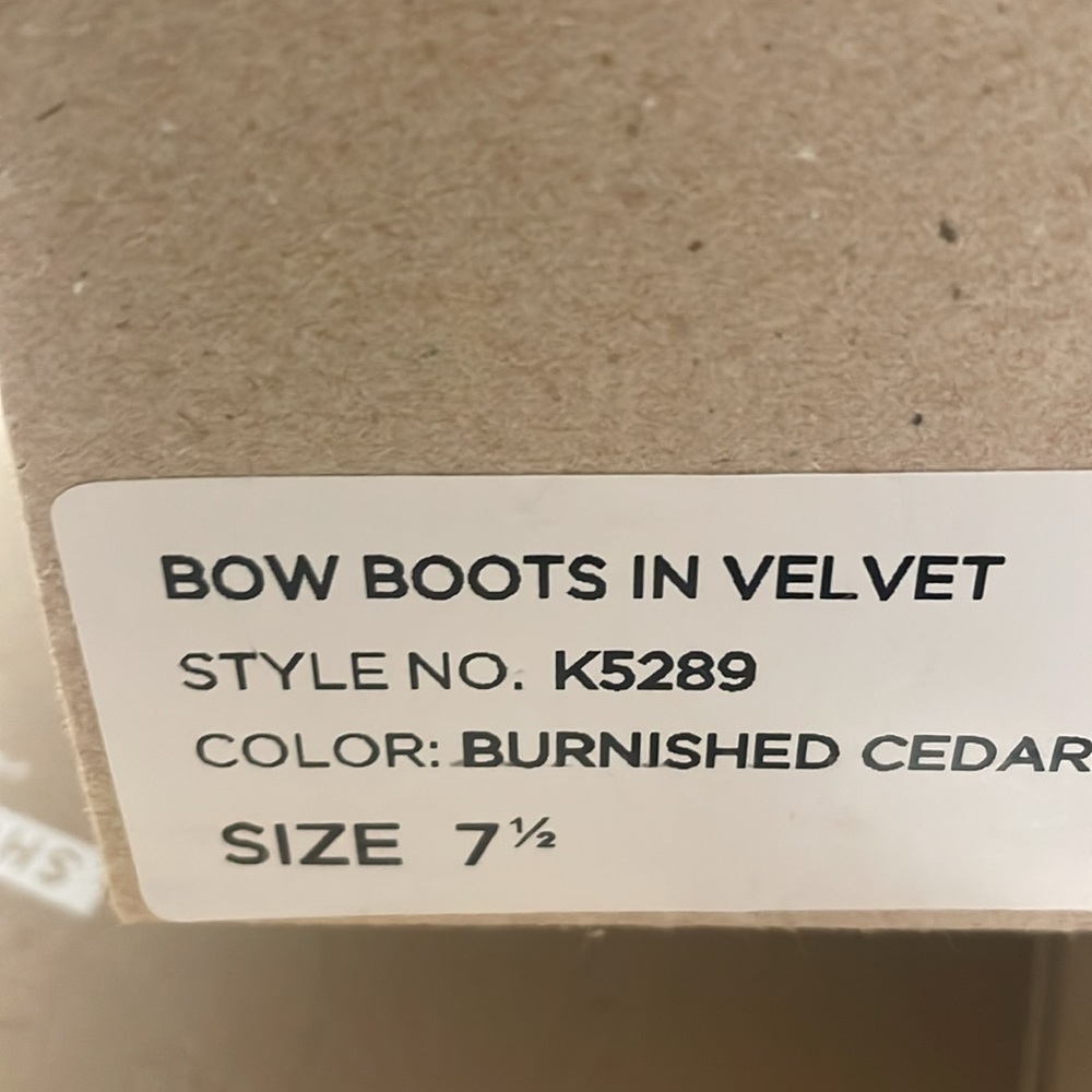 Madewell velvet ankle boots size 7.5 NIB💃💄 - Picture 5 of 6